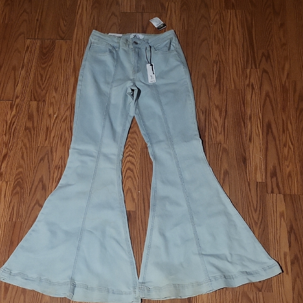Rue21 Light Blue Flare & Wide Leg Jeans